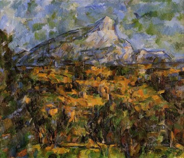Mont Sainte Victoire Seen from les Lauves Paul Cezanne scenery Oil Paintings